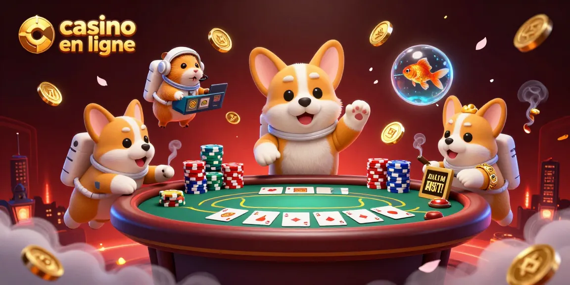 Le jeu de casino en ligne prend vie avec un corgi astronaute flottant dans un casino spatial.