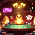 Experience thrilling gameplay at OPEN88 with a vibrant casino scene lit by glowing characters.