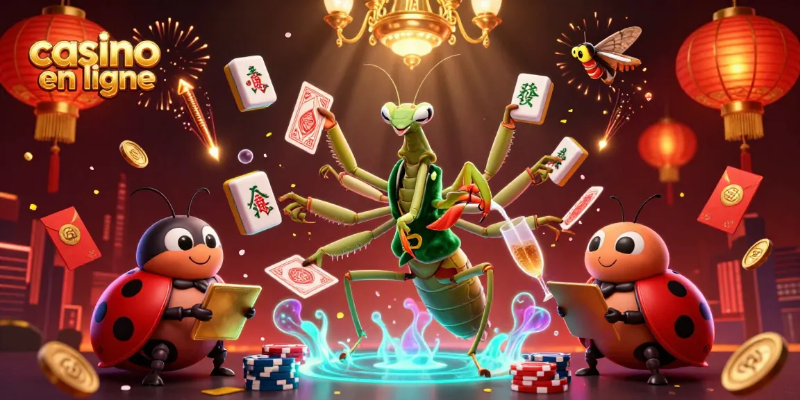 Découvrez le casino en ligne avec une illustration animée de jeux excitants.
