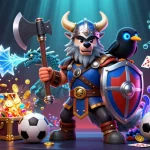 Pariez sur le site de paris sportif avec un guerrier loup viking et un dragon.