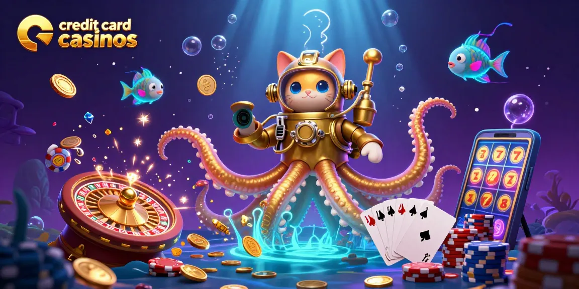 Experience thrilling gameplay at credit card casinos with vibrant creatures and exciting gaming elements.