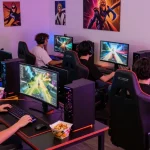 Exciting gaming community scene showcasing diverse players engaged with CIKA4D platform.