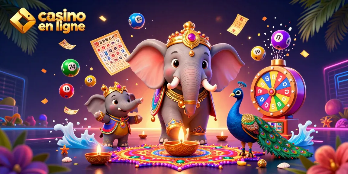 Venez découvrir les jeux captivants dans un casino en ligne avec une ambiance festive et colorée.
