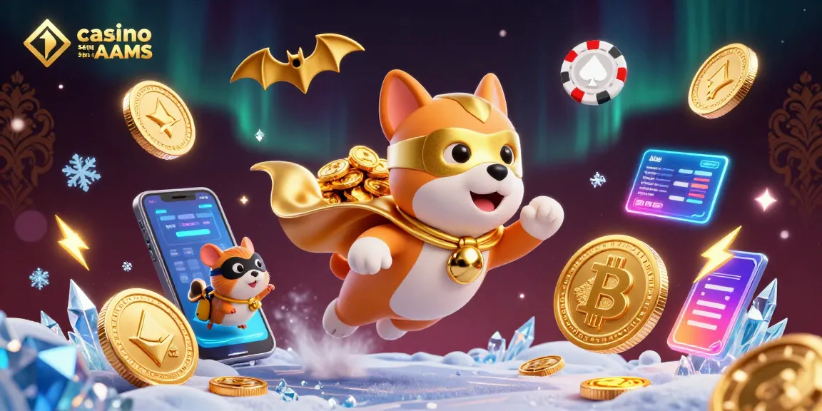 Gioca nei migliori casino senza AAMS con un cane supereroe e il suo aiutante che volano tra monete d'oro.