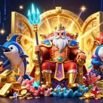 Jouez à casino en ligne avec le roi Neptune, gardé par un samouraï poisson.