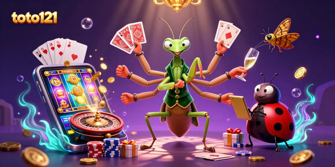 Experience thrilling gameplay with toto121's colorful slot and casino elements.