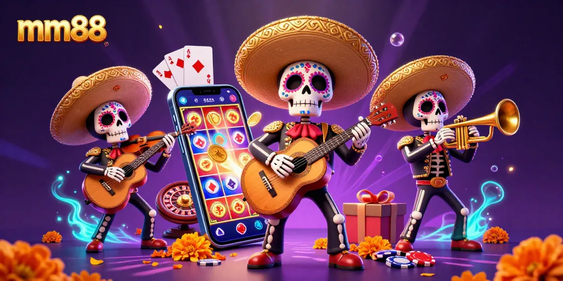 Experience mm88 excitement with vibrant DĂa de los Muertos themed casino action and slot gameplay.