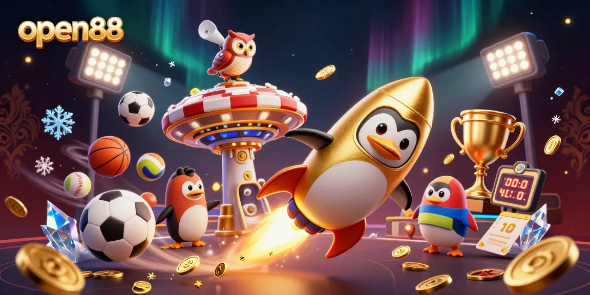 Engage with open88 by experiencing thrilling space-themed casino adventures with 3D characters and vibrant visuals.