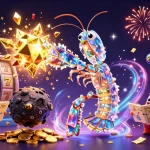 Experience thrilling excitement with an online casino theme, featuring vibrant characters and colorful gambling elements.