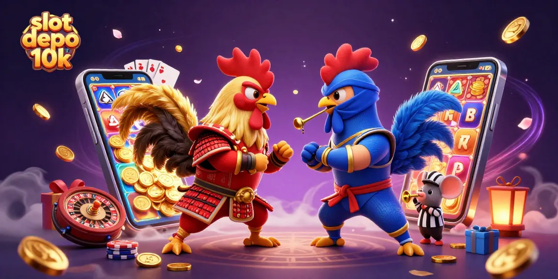 Menangkan slot depo 10k dengan pengalaman bertarung ayam dalam ilustrasi menarik ini.