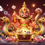 Engage with exciting gameplay at nhacaiuytinne featuring a spectacular Thai guardian and golden treasures.