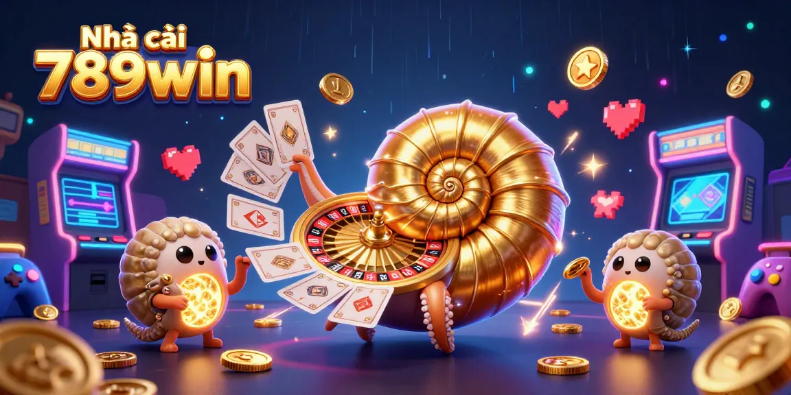 Experience thrilling gambling with Nhà cái 789win, featuring a cartoon nautilus as a roulette wheel.