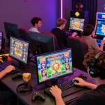 Experience the thrill of online gaming at situs raja with diverse players enjoying Zeus Slot games.