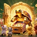 Jouez au casino en ligne avec une tortue dorée et des joyaux scintillants
