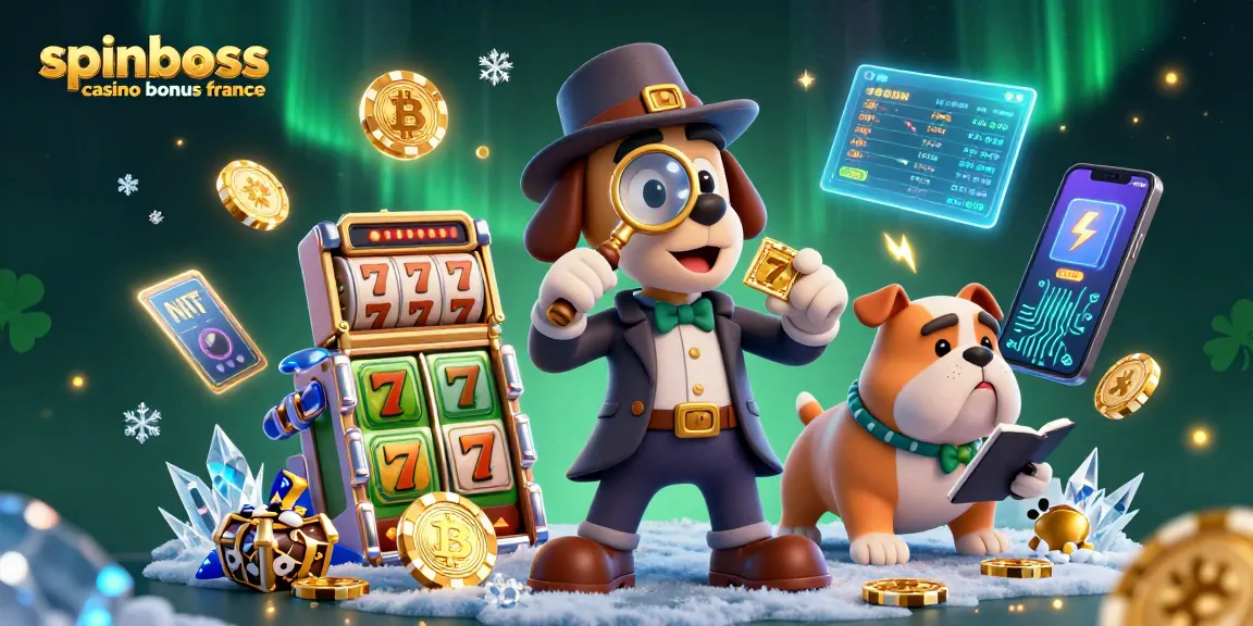 Profitez du bonus SpinBoss Casino France avec cette illustration captivante illustrant l'excitation des jeux.