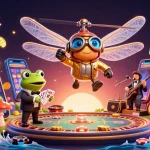Engage with pola pragmatic hari ini as colorful slot reels spin alongside a dynamic casino scene