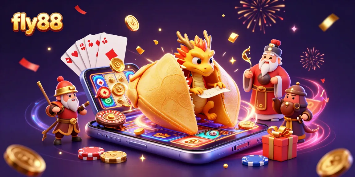 Experience the excitement of fly88 with golden coins and magical gaming elements.