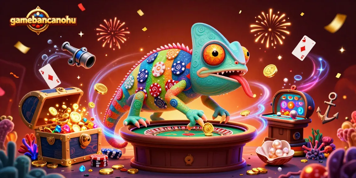 Experience the thrills of gamebancanohu with vibrant 3D chameleon casino visuals.