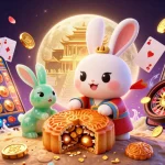Experience thrilling gaming with DN88’s moon rabbit and vibrant casino elements.