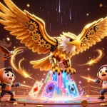 Dans ce casino en ligne, plongez dans un univers riche en détails avec un aigle doré cybernétique.