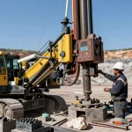 NAGA2000 mining equipment in action at a large-scale mining site.