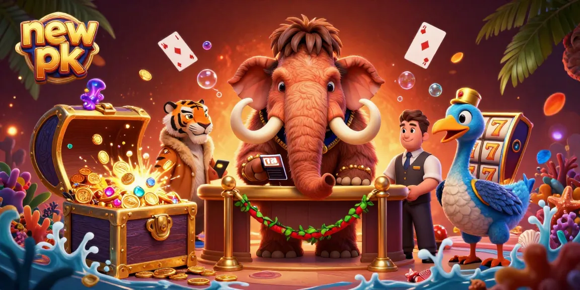 Experience thrilling wins at new pk, a vibrant casino with engaging characters and sparkling treasures