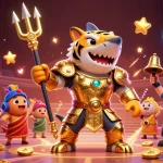 Engage with jalalive through an exciting underwater casino realm featuring a tiger shark and vibrant gaming elements.