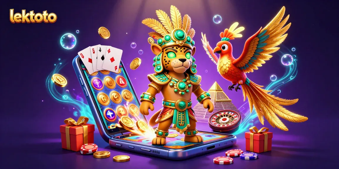 Experience the thrill of lektoto with an animated 3D casino scene filled with vibrant symbols.