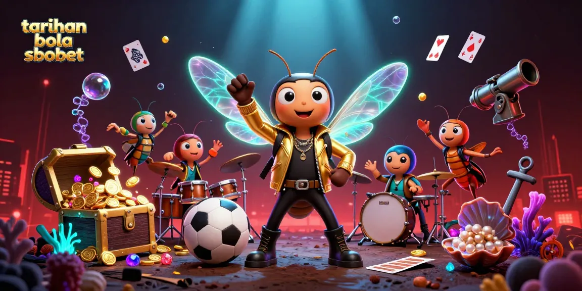 Experience taruhan bola sbobet by immersing in a vibrant sports betting world featuring energetic characters and dynamic elements.