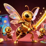 Découvrez le casino en ligne argent réel avec des personnages animés célébrant des jackpots et des gains.