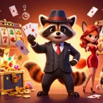 Menggali akses link slot gacor maxwin melalui wslot888 sambil memegang kartu royal flush di tengah suasana kasino yang meriah.
